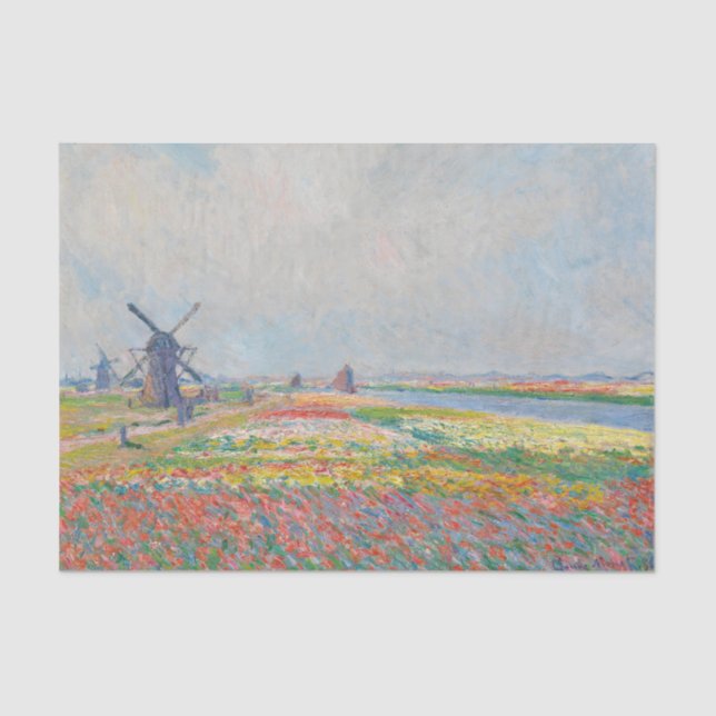 Claude Monet - Tulip Fields bei Den Haag Seidenpapier (Vorderseite)