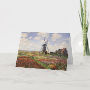 Claude Monet   Tulip Fields Rijnsburg Windmill Karte