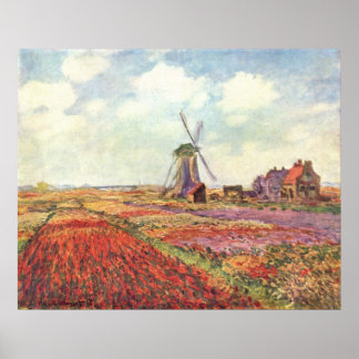 Claude Monet - Tulpen von Holland Poster