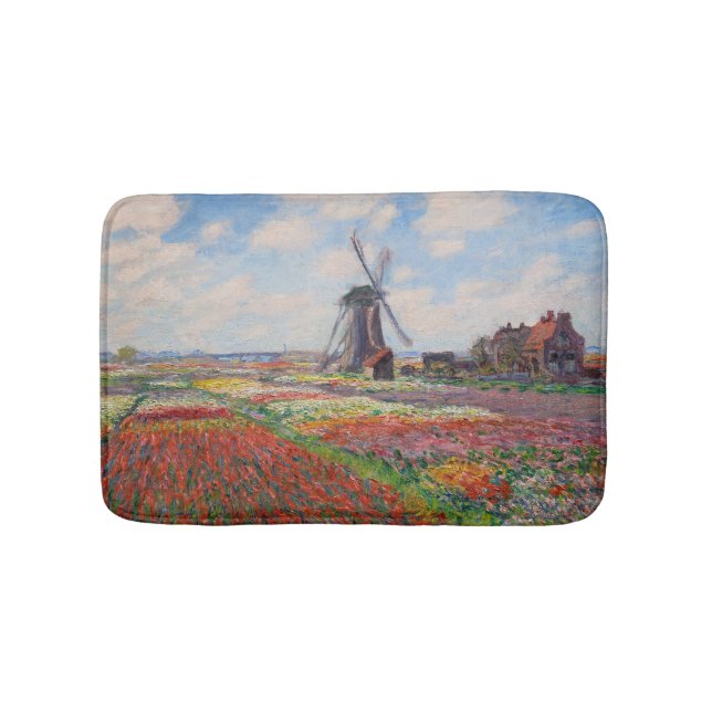Claude Monet - Tulpenfeld in Holland Badematte (Vorderseite)