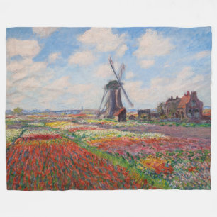 Claude Monet - Tulpenfeld in Holland Fleecedecke