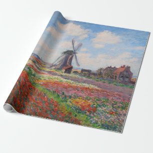 Claude Monet - Tulpenfeld in Holland Geschenkpapier