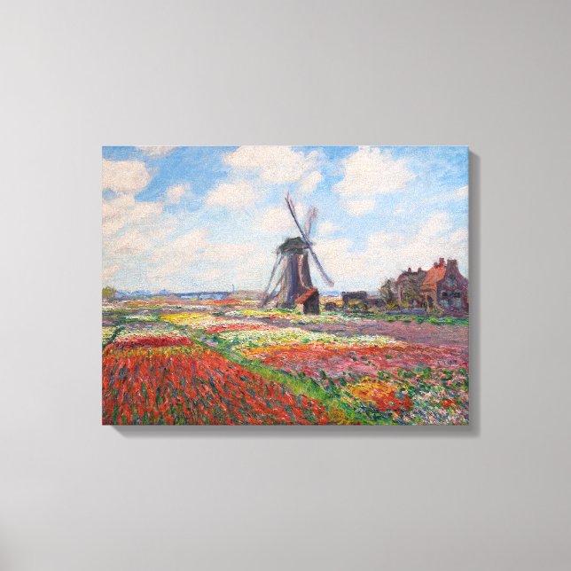 Claude Monet - Tulpenfeld in Holland Leinwanddruck (Vorderseite)