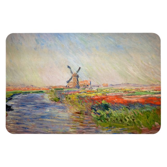 Claude Monet - Tulpenfeld in Holland Magnet (Horizontal)