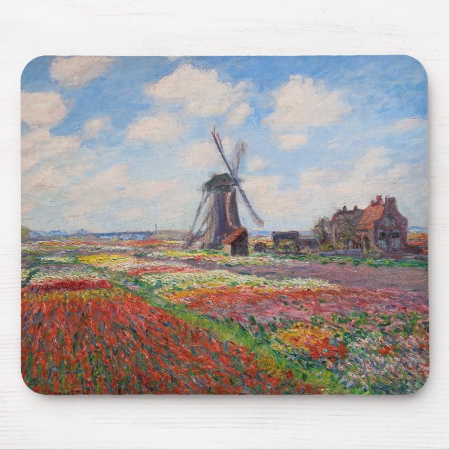 Claude Monet - Tulpenfeld in Holland Mousepad (Vorne)