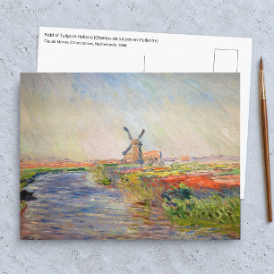 Claude Monet - Tulpenfeld in Holland Postkarte