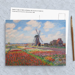 Claude Monet - Tulpenfeld in Holland Postkarte