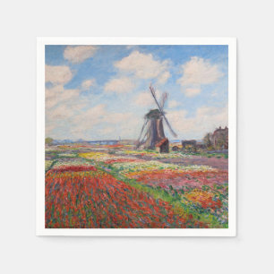 Claude Monet - Tulpenfeld in Holland Serviette