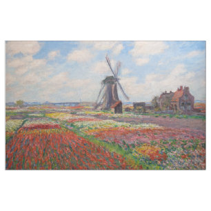 Claude Monet - Tulpenfeld in Holland Stoff