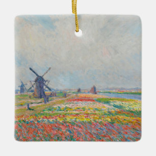 Claude Monet - Tulpenfelder in der Nähe von Den Ha Keramikornament
