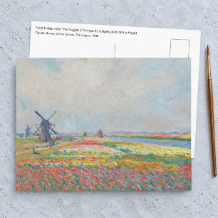 Claude Monet - Tulpenfelder in der Nähe von Den Ha Postkarte