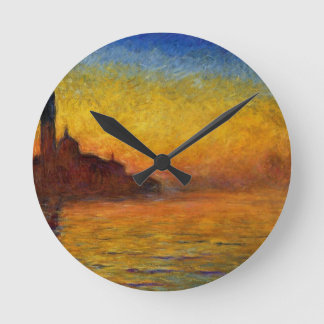 Claude Monet // Venice Twilight Runde Wanduhr