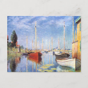 Claude Monet: Vergnügungsboote in Argenteuil Postkarte