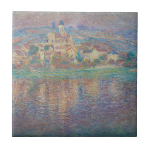 Claude Monet - Vetheuil, Sonnenuntergang Fliese