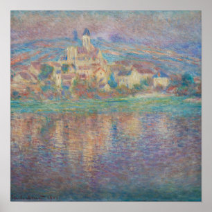 Claude Monet - Vetheuil, Sonnenuntergang Poster