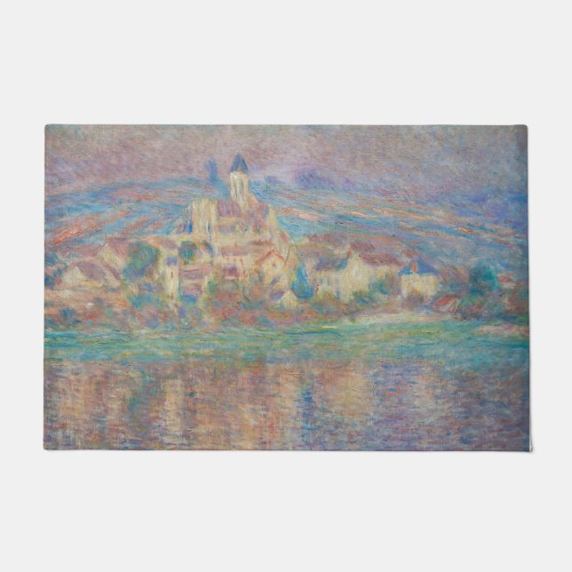 Claude Monet - Vetheuil, Sunset Fußmatte (Vorderseite)