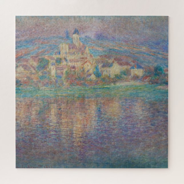 Claude Monet - Vetheuil, Sunset Puzzle (Horizontal)