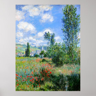 Claude Monet, View of Vé theuil, 1880 Poster
