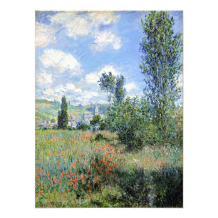 Claude Monet View von Vétheuil Fotodruck