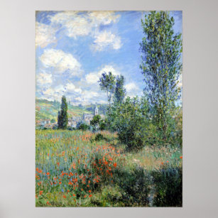 Claude Monet View von Vétheuil Poster