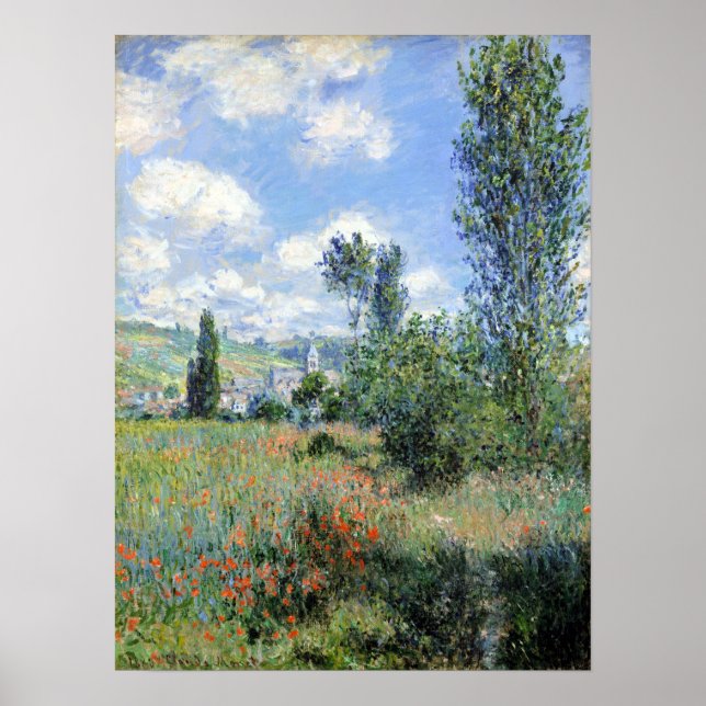 Claude Monet View von Vétheuil Poster (Vorne)