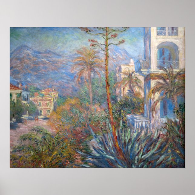 Claude Monet - Villas in Bordighera Poster (Vorne)