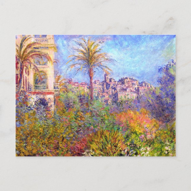 Claude Monet: Villas in Bordighera Postkarte (Vorderseite)