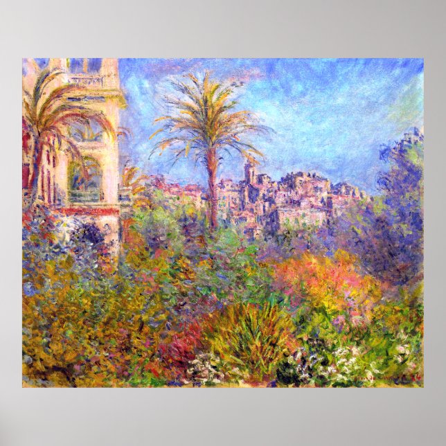 Claude Monet: Villen in Bordighera Poster (Vorne)