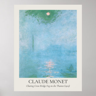 Claude Monet Vintag Wall Art 11x14 Verhältnis Poster
