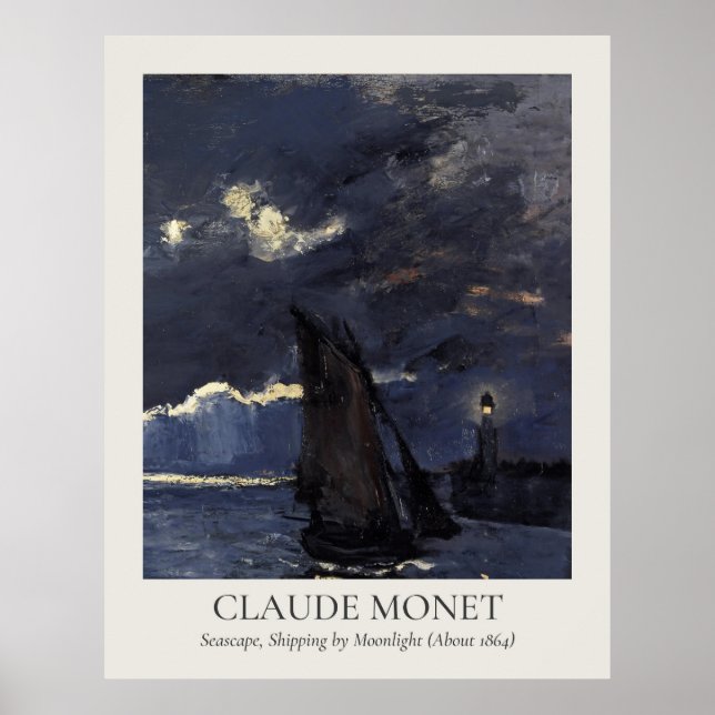 Claude Monet Vintag Wall Art 11x14 Verhältnis Poster (Vorne)