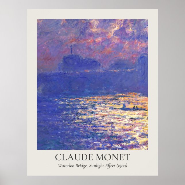 Claude Monet Vintag Wall Art 11x14 Verhältnis Poster (Vorne)