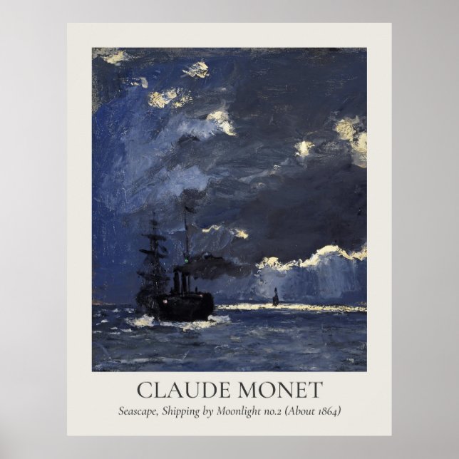 Claude Monet Vintag Wall Art 11x14 Verhältnis Poster (Vorne)