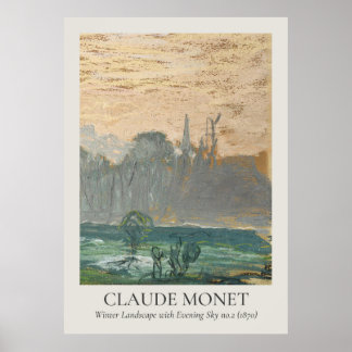 Claude Monet Vintag Wall Art ISO Verhältnis Poster