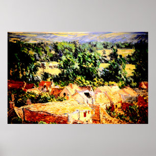 Claude Monet - Vue du village de Giverny Poster