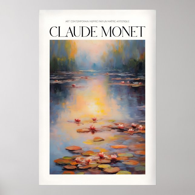 Claude Monet Wandkunst Druck Poster (Vorne)