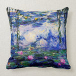 Claude Monet-Wasser-Lilien<br><div class="desc">Meisterwerk der feinen Kunst durch Claude Monet (1840 - 1926) seine populären Landschaftsmalerei Wasser-Lilien kennzeichnend basiert auf Vielzahl von Blauem, von Grünem und von Lila. Sie stellt ein elegantes Kissen für Fans von Claude Monet her.</div>