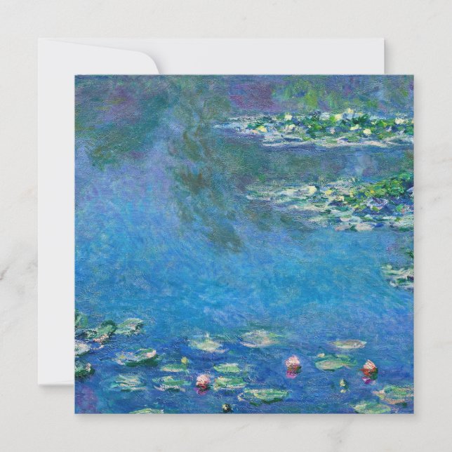 Claude Monet - Wasser-Lilien 1906 Einladung (Vorderseite)