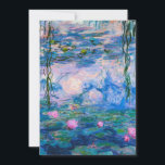 Claude Monet - Wasser-Lilien 1919 Feiertagskarte<br><div class="desc">Claude Monet - Wasser-Lilien 1919. Berühmte Kunstmalerei.</div>