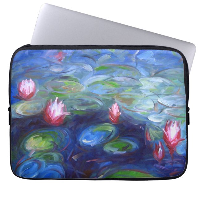 Claude Monet: Wasser-Lilien 2 Laptopschutzhülle (Vorderseite)
