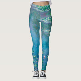 Claude Monet. Wasser Lilien. Französischer Impress Leggings