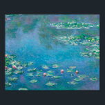 Claude Monet. Wasser Lilien. Französischer Impress Poster<br><div class="desc">Claude Monet "Water Lilies" Poster.</div>
