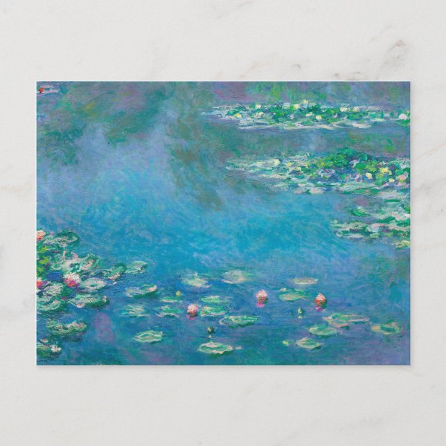 Claude Monet. Wasser Lilien. Französischer Impress Postkarte (Vorderseite)