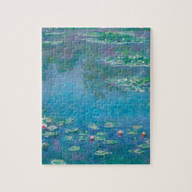 Claude Monet. Wasser Lilien. Französischer Impress Puzzle (Vertikal)