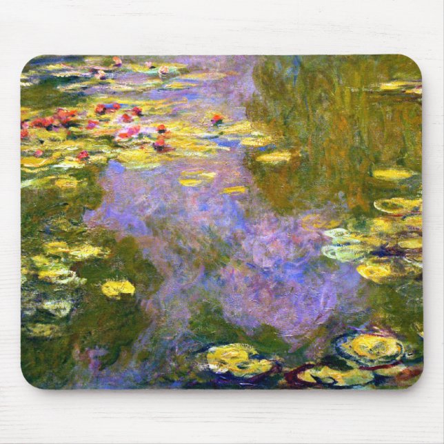 Claude Monet: Wasser-Lilien Mousepad (Vorne)