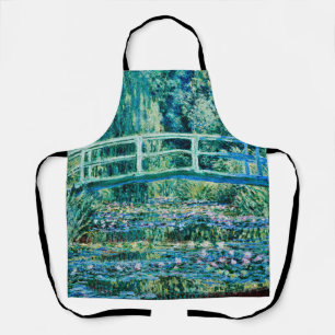Claude Monet - Wasserläufer und Japanische Brück Schürze