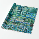 Claude Monet - Wasserläufer und Japanische Brücke Geschenkpapier<br><div class="desc">Claude Monet - Wasserläufer und Japanische Brücke (1899)</div>