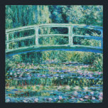 Claude Monet - Wasserläufer und Japanische Brücke Künstlicher Leinwanddruck<br><div class="desc">Claude Monet - Wasserläufer und Japanische Brücke (1899)</div>