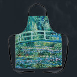 Claude Monet - Wasserläufer und Japanische Brücke Schürze<br><div class="desc">Claude Monet - Wasserläufer und Japanische Brücke (1899)</div>