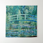 Claude Monet - Wasserläufer und Japanische Brücke Wandteppich<br><div class="desc">Claude Monet - Wasserläufer und Japanische Brücke (1899)</div>