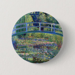 Claude Monet Wasserlilie Button